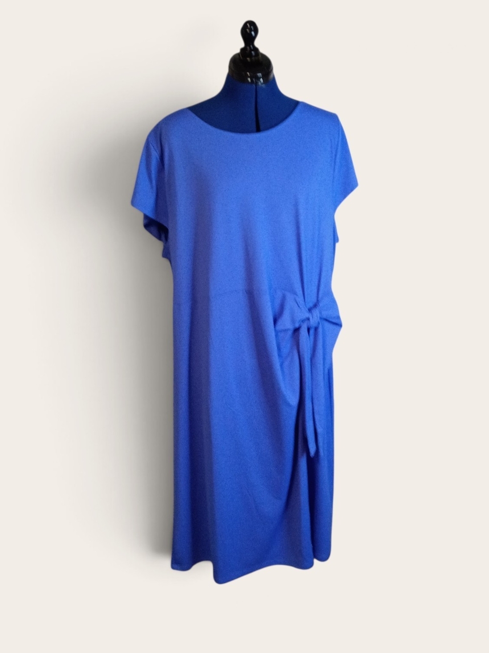 Talbots Cobalt Blue Side-Tie Midi Dress